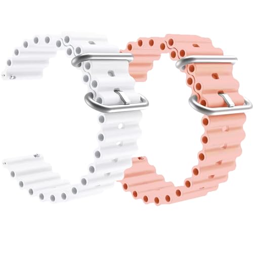Image of ADAMO 20mm Watch Strap Combo Compatible for Bip U Pro /GTS /BIP 3 Pro /Icon Buzz and All 20mm Wristwatch and smartwatches