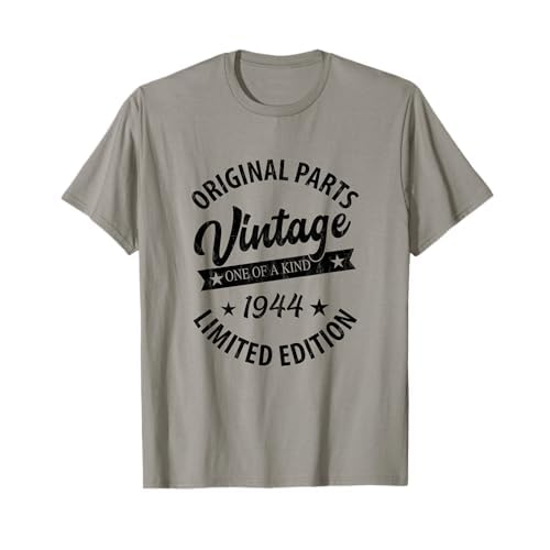 Vintage Born in 1944 - Regalo de cumpleaños clásico retro Camiseta