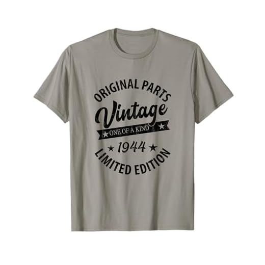 Vintage Born in 1944 - Regalo de cumpleaños clásico retro Camiseta