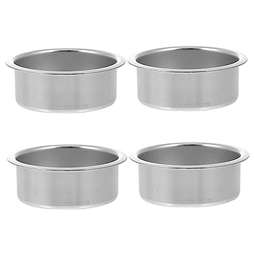 Artibetter 8 Pcs Metal Candle Cup Metal Tealight Holder Vintage Candle Holders Light Candle Tin Gold Tea Lights Wedding Candle Wedding Decor Golden Candle Cups Simple Mini Candlesticks Travel