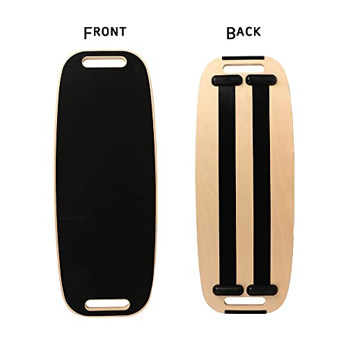 WoNicer Wooden Balance Board for Exercise,Suitable adult and beginner,Improve Your Surf and Skate Balance Skills.Reasonable design, Strong and Durable. - Image 3