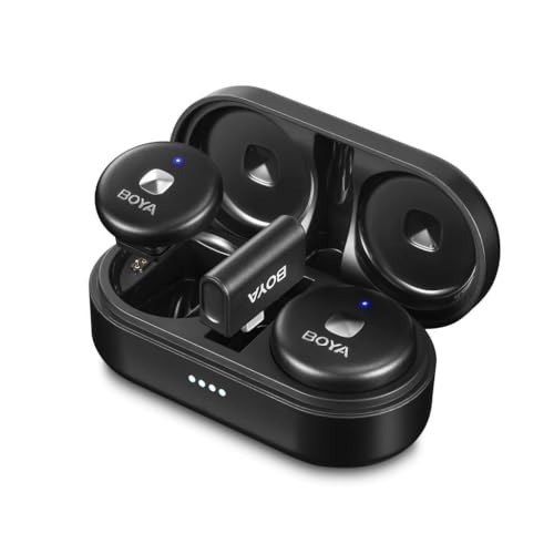 BOYA Farbe Omic-D Wireless Dual Neck Mikrofon Lightning (Schwarz)