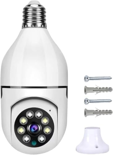 Câmera de Segurança IP Lâmpada WiFi Full HD 1080p, Prova D'água, ...