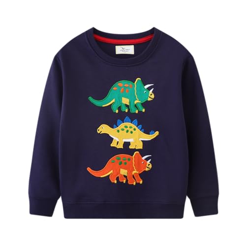 Boys Sweatshirts Cute Elephant Shirts Clothes Kids Pullover Hoodie Toddler Long Sleeve Cotton Sweatshirt Sweater