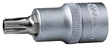 Kurze Ausführung KS Tools 911.1376-E 1/2 Bit-Stecknuss TX mit Bohrung, TB45