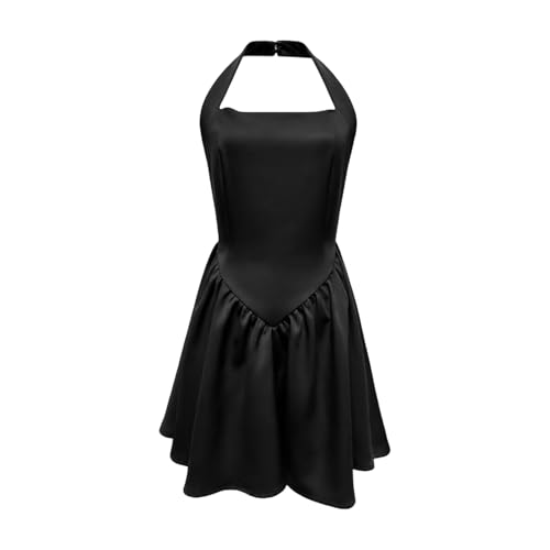Robe décontractée à volants avec dos nu dentelle premium