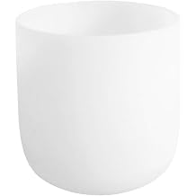 ENERGYSOUND F Note Heart Chakra Frosted Quartz Crystal Singing Bowl 7 inch mallet & o-ring included