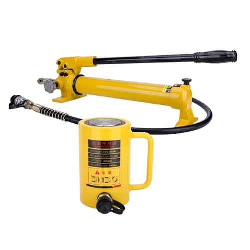 Gato cilíndrico hidráulico, capacidad 30T, carrera de 4 pulgadas, bomba manual, retracción automática para construcción y aplicaciones industriales