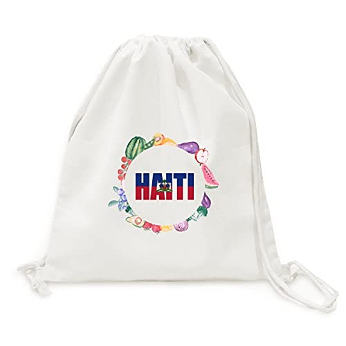 Sac en tissu pliable drapeau haïtien le cadeau idéal pour transporter les légumes
