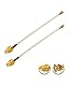 Vecys 2PCS U.F.L1 zu SMA Female Low Loss Koaxialkabel 2 /5CM U.F.L1 RG178 RF Koaxial Pigtail Kabel für Wireless Router Mini PCIE Netzwerkkarten PCI Wi-Fi WAN Repeater