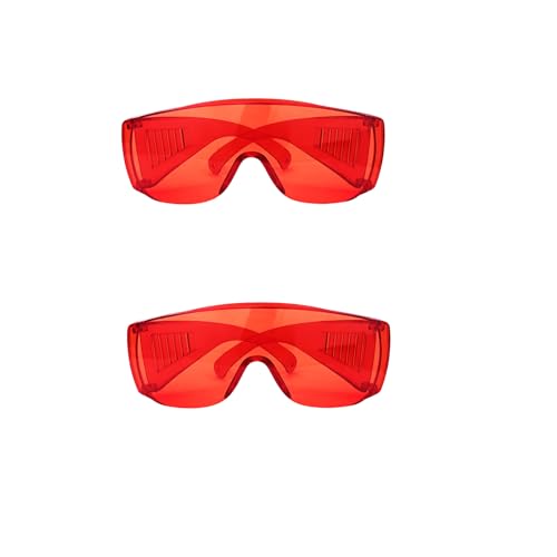 EustomA 2PCS Lab Safety Glasses, Anti-Fog Goggle Eyewear Protective Eye Shield Safety Glasses for Teeth Whitening