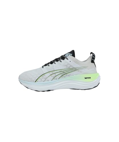 Image of Puma Mens ForeverRun Nitro Vapor Gray-Fizzy Apple-Nitro Blue Running Shoe - 8 UK (37775727)
