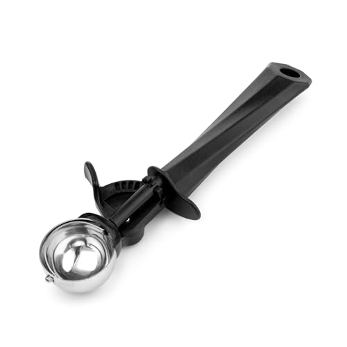 Ice Cream Scoop, 1.3 tbsp Stainless Steel Cookie Scoop 20 ml, Ice Cream Spoon with Easy Trigger, Kitchen Scoop for Ice Cream, Cookie, Mashed Potato, Meatballs, Mellon Balls, Scoop Size 42mm