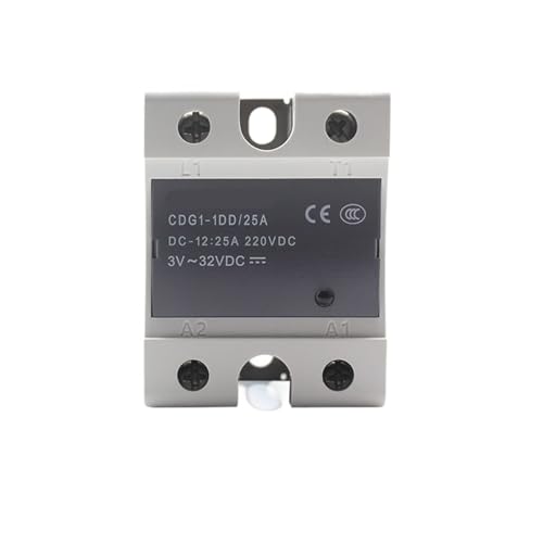 Relé de estado sólido SSR monofásico CDG1-1DD 25 A CC controlado para panel eléctrico