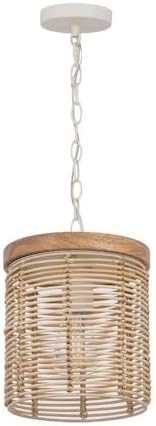 Maxim Lighting 22441NAEC Vannerie - 1 Light Mini Pendant-10.5 Inches Tall and 7 Inches Wide