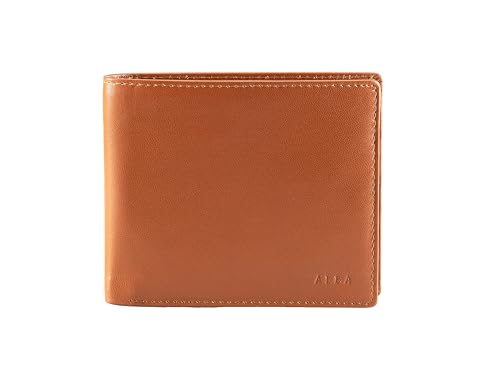 Alba Classic Bifold VT Leather Wallet For Men II Handmade II Minimalist II RFID Protected (Tan)2