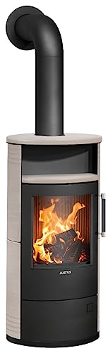 Justus | Kaminofen | Island 5 2.0 | 5 kW | Keramik Freddo, Stahl Schwarz