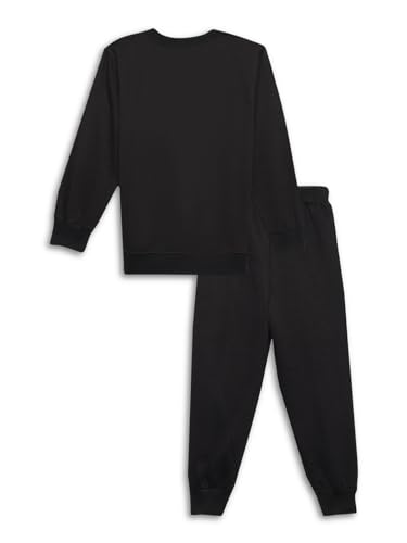 Image of Mack Jonney Printed Round Neck Cotton Fleece Tracksuit Co-Ord Set for Kids-MACK38380