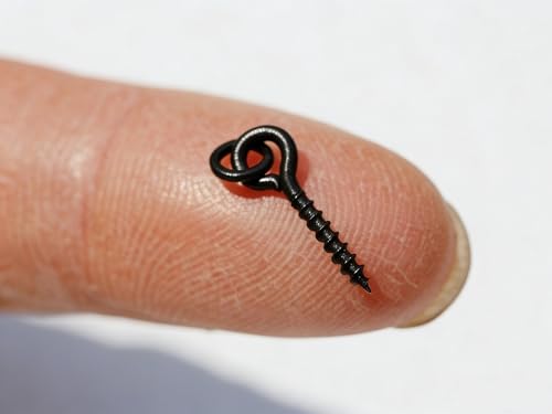 100 tornillos para anzuelos y accesorios de pesca para carpa miniatura 3
