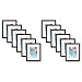 The Display Guys 8x10 Black Photo Picture Wooden Frame with Mat Board for 5x7 Image, Value 12-Pack, Wall & Tabletop Display
