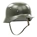 German WWII M35 Steel Helmet- Stahlhelm 35 WW2 M1935- Extra Large Shell- Size 70