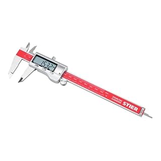 STIER digitaler Messschieber, Messbereich 150 mm, mit Tiefenmaß