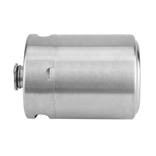 Barril de cerveza de acero inoxidable, práctico barril de cerveza de acero inoxidable, para exteriores para uso doméstico (2 L)