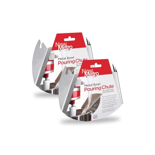 New Metro Design Universal Pouring Chute, Set of 2, Stainless Steel