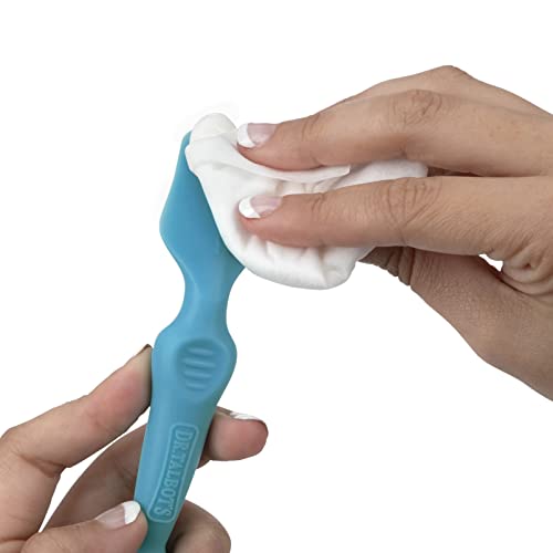Dr. Talbot's Diaper Cream Soft Silicone Brush With Suction Base & Hygienic Case, Aqua, Full Size #TOP6