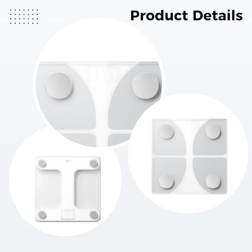 Báscula digital de baño con análisis de grasa corporal miniatura 2