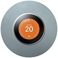 Red Rose Titanium Wall Plate Cover for Nest Thermostat E and 1st, 2nd, 3rd Generation (Black - Matt)