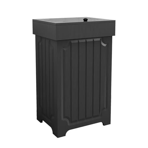 Povrgive Wood Trash Can Cabinet, 13 Gallon Hidden Kitchen Garbage