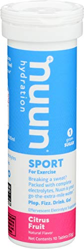Nuun Bev Tube Tb, Blue, Citrus Fruit, 10 Count #TOP4