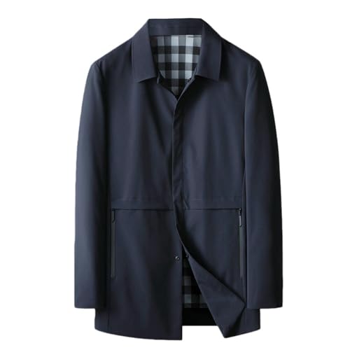 Veste trench fine homme revers : Finis les manteaux trop lourds et chauds