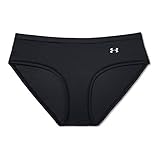 Under Armour Women's Power In Pink Pure Stretch Hipster, Black/White, Small