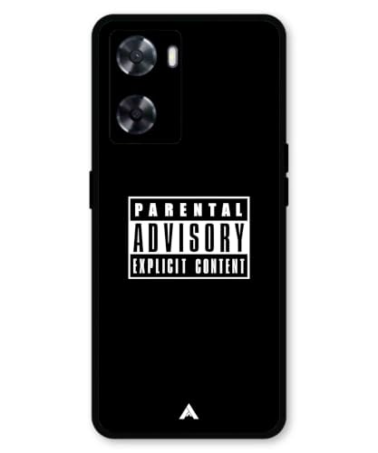 Image of Premium Explicit Case for Oppo A77s Soft-Touch Metal TPU Back Cover, Shockproof, Designer, Aesthetic Mobile Phone Case (Glossy Finish)