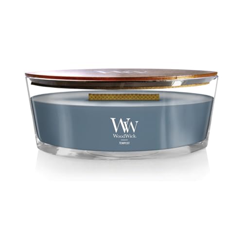 WoodWick Tempest Gifts for Women and Men, 16 oz Ellipse Candle with Crackling Wick