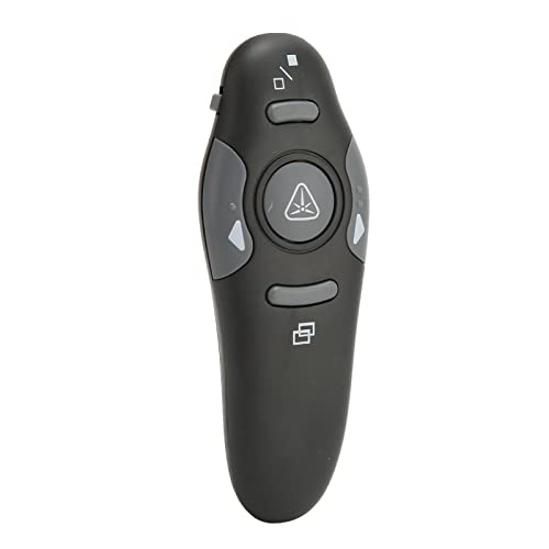 Broleo Presentation Clicker Ergonomic Portable 2.4Ghz Wireless Presenter Remote Clicker For 15M Control Distance Laptop Presentations Computer