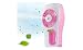 Produktbild guangdayi New Mini Handheld USB Zerstäuberfunktion Fan Spray Fan mit persönlichem Kühlung Mist Luftbefeuchter Akku tragbar Zerstäuberfunktion Lüfter für Home Office und Reisen Rosa rose