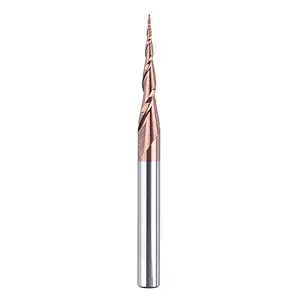 SpeTool Tapered Ball Nose End Mill 1/4