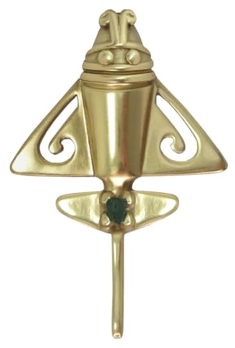 Image of Colombian Emerald & Multi-Material Options | Quimbaya Flyer Lapel Pin | Ancient Alien Golden Jets Collection