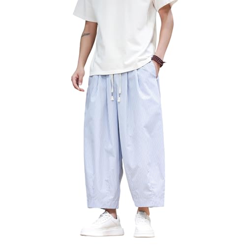 Pantalon court rayé homme idéal pour les vacances et sorties d'été