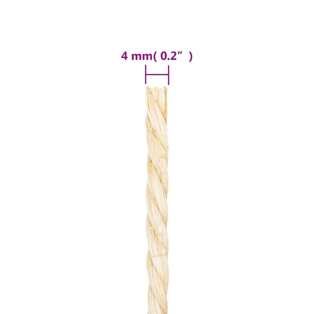Corde Arbre à Chat pour Escaliers Tuyau, Corde Décoration pour Pneu Emballage, Accueil Décoration, Indéchirable, Brun 4 mm x 50 m 100% Sisal