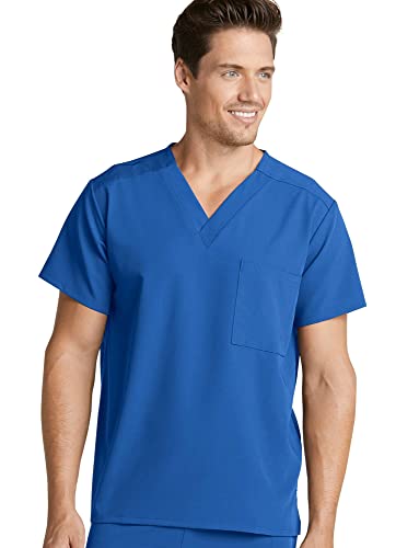 Jockey Scrubs Classic Unisex One Pocket Top, Royal, 3X-Large
