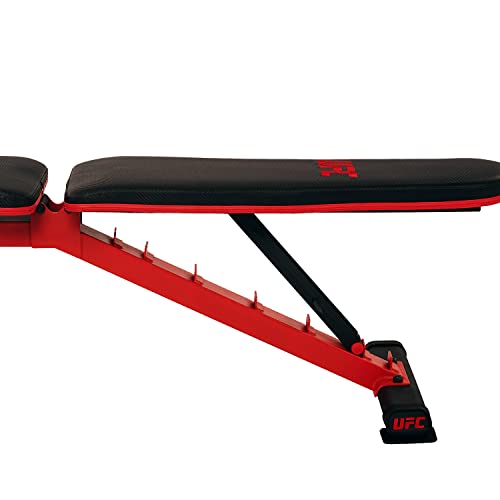 UFC DELUXE FID Weight Bench - Multi-Position Adjustable Backrest and Seat, Decline, Flat, Incline Bench, Heavy-Duty Construction, Optimal Padding for Home Gym Strength Training - Image 5