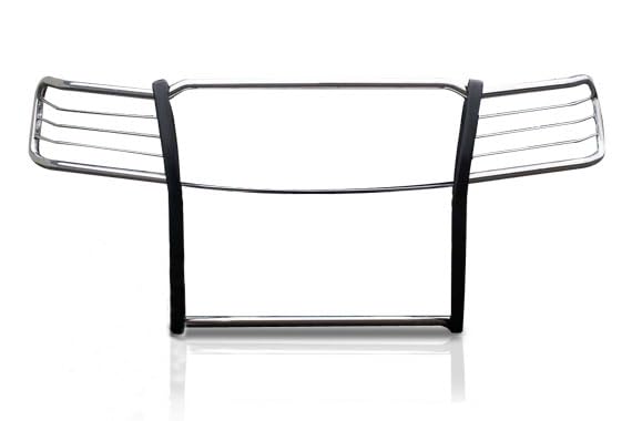 Image of Black Horse Grille brush Bumper Guard Modular Stainless Steel Compatible with 2007-2013 Chevrolet Silverado 1500-17A035700A2MSS