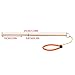 Tbest Lobster Tickle Stick,Scuba Diving Pointer Diving Aluminum Alloy Tickle Pointer Stick with Measurement & Lanyard for Diving(Golden)