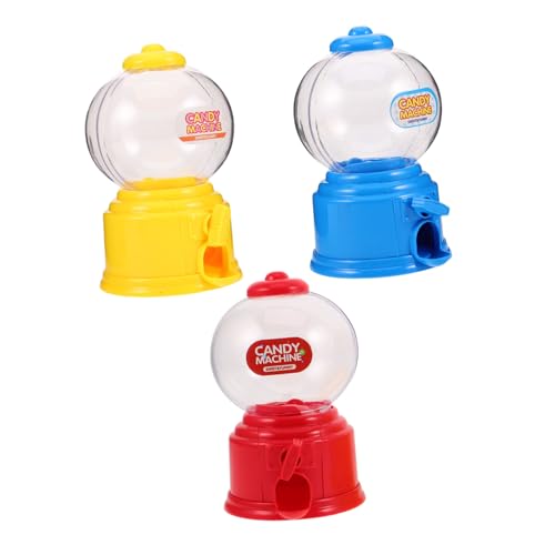 MAGICLULU 3pcs Mini Candy Vending Machine for Twist-operated Desktop Dispenser with Sturdy Build Portable Sweet Treat Box for Birthdays Weddings Party Favors and Countertop Fun