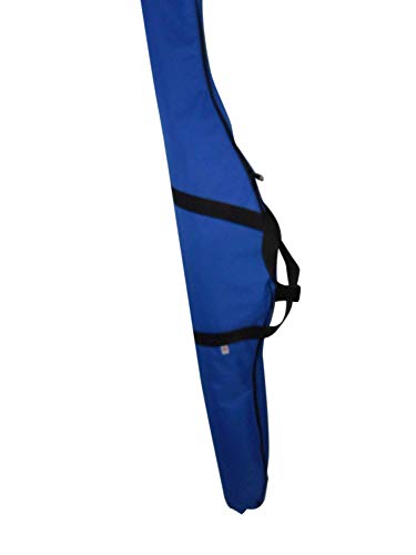 WaterSki bag holds 1 ski side pocket for gloves, 69 inch long Made in USA (Blue)