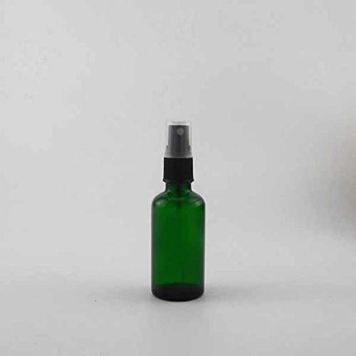 JARBAZAAR [ WHOLESALE SET OF 18 PCS] 30 ML GREEN GLASS BOTTLE with Spray Pump for Multi use DIY Perfume, Essential Oils, Blends, Aromatic Water, Beauty Products